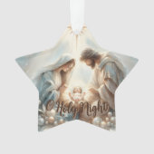 Radiant Holy Family Nativity Scene Ornament (voorkant)