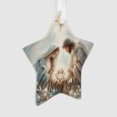 Radiant Holy Family Nativity Scene Ornament (voorkant)