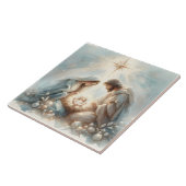 Radiant Holy Family Nativity Scene Tegeltje (Zijkant)