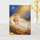 Radiant Holy Night Christmas Card Kaart (Gele Bloem)