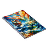 Radiant Horizon Clippers Spiraal Notebook Notitieboek (Rechterzijde)