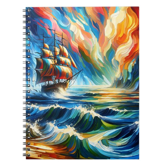 Radiant Horizon Clippers Spiraal Notebook Notitieboek (Voorkant)