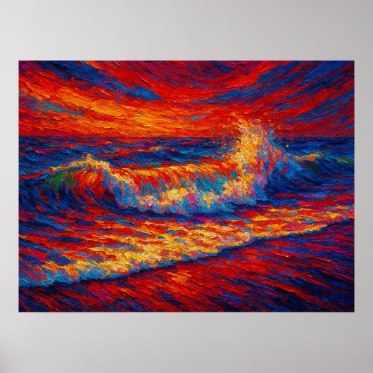 Radiant Horizon: The Primal Rainbow Surge Poster (Voorkant)