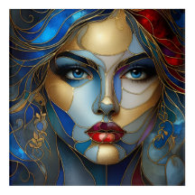 Radiant Innocence - Glas in lood stijl