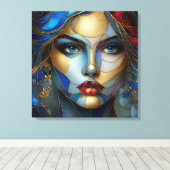 Radiant Innocence - Glas in lood stijl Canvas Afdruk (Insitu (Houten vloer))