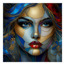 Radiant Innocence - Glas in lood stijl