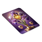 Radiant Iris Blossom 3D Render van Neskie D Magneet (Rechterzijde)