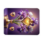 Radiant Iris Blossom 3D Render van Neskie D Magneet (Horizontaal)