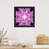 *~* Radiant Lavender Violet Ray Mandala Poster (Keuken)