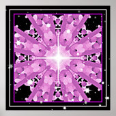 *~* Radiant Lavender Violet Ray Mandala Poster (Voorkant)