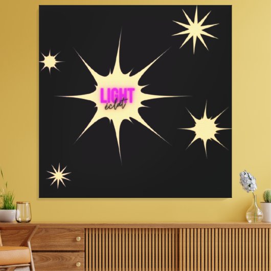 Radiant Light – Modern & Vibrant Style Canvas Afdruk (Insitu (Woonkamer))