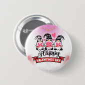 Radiant Love: Happy Valentijnsdag Button (Voorkant /achterkant)