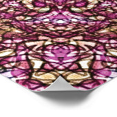Radiant Magenta Mandala Kaleidoscoop Print (Hoek)
