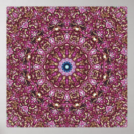Radiant Magenta Mandala Kaleidoscoop Print