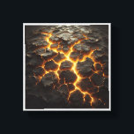 Radiant Magma Flow - Dramatic Cracked Lava Earth A Canvas Afdruk<br><div class="desc">A powerful and dramatic 3D abstract render of cracked, dark earth revealing glowing molten lava beneath. This high-contrast piece captures the intense heat and energy of a volcanic eruption, featuring vibrant orange and yellow light against deep charcoal textures. Perfect for creating a bold, masculine, or high-energy atmosphere in modern living...</div>