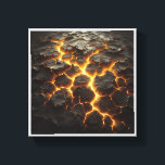 Radiant Magma Flow - Dramatic Cracked Lava Earth A Canvas Afdruk<br><div class="desc">A powerful and dramatic 3D abstract render of cracked, dark earth revealing glowing molten lava beneath. This high-contrast piece captures the intense heat and energy of a volcanic eruption, featuring vibrant orange and yellow light against deep charcoal textures. Perfect for creating a bold, masculine, or high-energy atmosphere in modern living...</div>