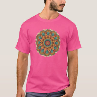 Radiant Mandala Boho Style Design T-shirt