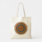 Radiant Mandala Boho Tote Bag (Achterkant)