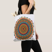 Radiant Mandala Boho Tote Bag (Dichtbij)