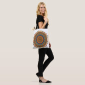 Radiant Mandala Boho Tote Bag (Op model)