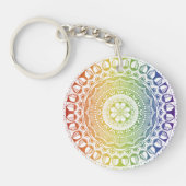 Radiant Mandala Spectrum Acryl Sleutelhanger (Voorkant)