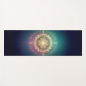 Radiant Mandala – Spiritual Geometric Design Yogamat (Voorkant (horizontaal))