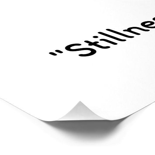 Radiant Meditation Silhouette Perfect Poster (Hoek)