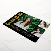 Radiant Moments Folie Afstuderen Invitation Folie  Uitnodiging (Gedraaid)