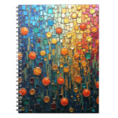  Radiant Mosaic: Bubblelight Cascade Notitieboek (Voorkant)