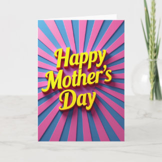 Radiant Mothers Day Design Card Kaart