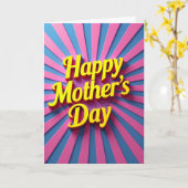 Radiant Mothers Day Design Card Kaart (Gele Bloem)