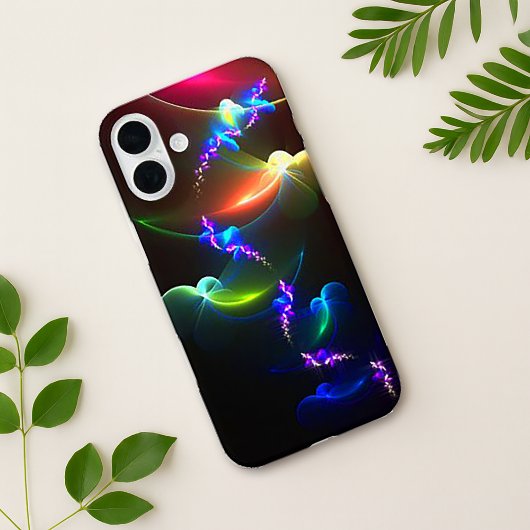 Radiant multicolor fractal Butterfly Case-Mate iPhone Case
