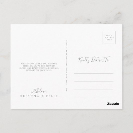 Radiant Multicolor Wildflower Dank u Briefkaart (Achterkant)