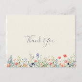 Radiant Multicolor Wildflower Dank u Briefkaart (Voorkant)