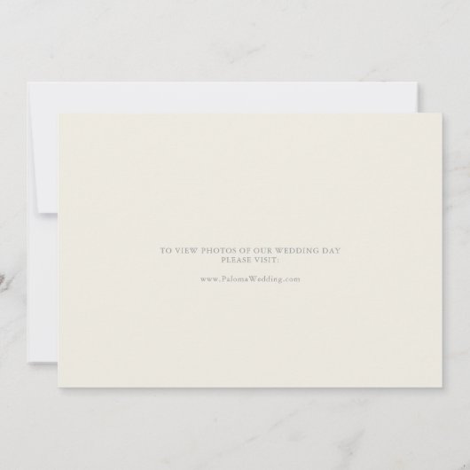 Radiant Multicolor Wildflower Elopement Aankondiging (Achterkant)