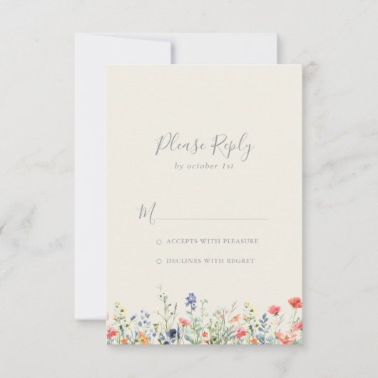 Radiant Multicolor Wildflower RSVP (Voorkant)