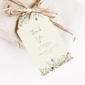 Radiant Multicolor Wildflower Wedding Bedankt Cadeaulabel