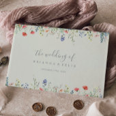 Radiant Multicolor Wildflower Wedding Gastenboek