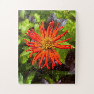 Radiant Orange Zinnia | Floral Tribute to Alzheime Legpuzzel