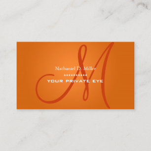 Radiant Oranje monogram Visitekaartje