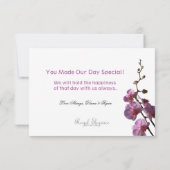 Radiant Orchid Bedankt (Achterkant)