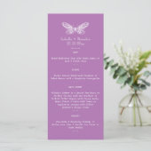 Radiant Orchid Butterfly Menu (Staand voorkant)