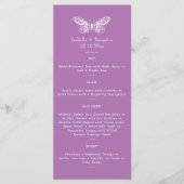 Radiant Orchid Butterfly Menu (Voorkant)