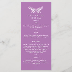 Radiant Orchid Butterfly Menu