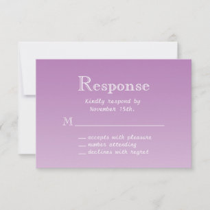 Radiant Orchid Butterfly RSVP Kaartje