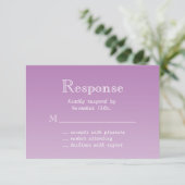 Radiant Orchid Butterfly RSVP Kaartje (Staand voorkant)