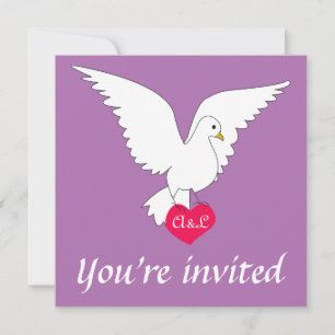 Radiant Orchid Dove Weddenschap Kaart