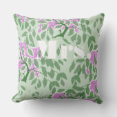 Radiant Orchid en Green Romantic Tree Wedding Kussen (Voorkant)