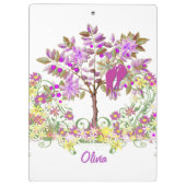 Radiant Orchid Gepersonaliseerde Home Decor Klembord (Achterkant)