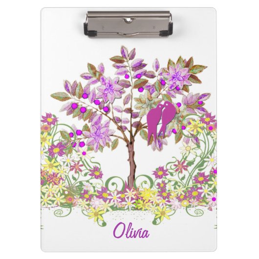 Radiant Orchid Gepersonaliseerde Home Decor Klembord (Voorkant)